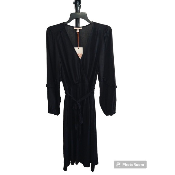 Knox Rose Dresses & Skirts - Knox rose long sleeve maxi dress xs black boho Feminine Cottage Core